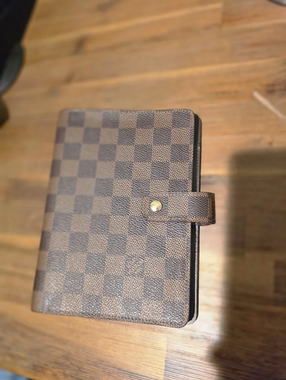 Louis Vuitton Damier Ebene Medium Ring Agenda Cover